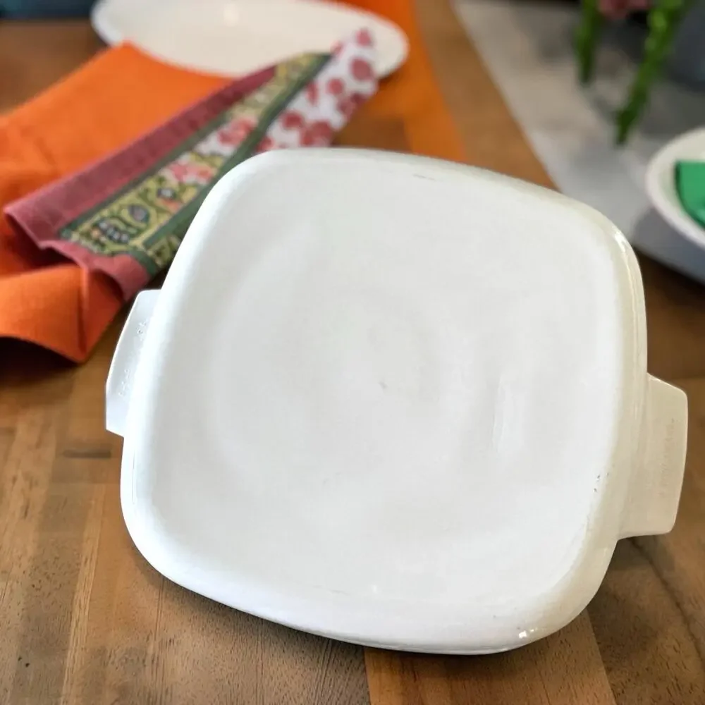 Vintage Corning Ware Summer Blush Pansy 1 Qt Casserole Glass Lid 1990s Floral